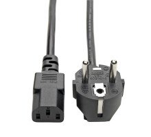 Силовой шнур Tripp Lite, IEC 320 C13, вилка Schuko, 1.8 м, 10А, цвет: чёрный