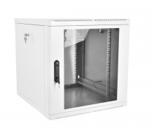 Шкаф телекоммуникационный настенный разборный 15U (600 × 520), съемные стенки, дверь стекло