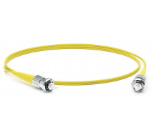 Комм. шнур оптический Hyperline, Simplex ST/ST (UPC), OS2 9/125, LSZH, 30м, Ø 2мм, синий хвостовик, цвет: жёлтый