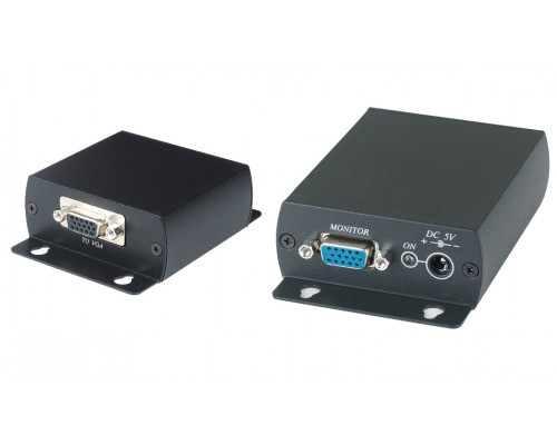 Комплект SC&T, RJ45, приёмник+передатчик,  D-sub 15, (TTA111VGA)