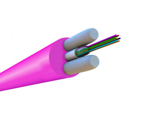 Кабель ВО Hyperline FO-STFR-IN Loose tube,  8хОВ, OM4 50/125, LSZH, Ø 4,6мм, внутри зданий, небронированный, цвет: пурпурный