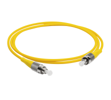 Комм. шнур оптический Lanmaster, Simplex FC/FC (UPC/UPC), OS2 9/125, LSZH, 10м, металл хвостовик, цвет: жёлтый