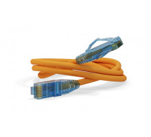 Шнур комм. Hyperline, кат. 6, неэкр., U/UTP, RJ45/RJ45, LSZH, AWG24 10м, оранжевый