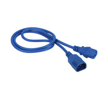 Шнур для блока питания Lanmaster, IEC 60320 С13, вилка IEC 60320 С14, 10 м, 10А, цвет: синий