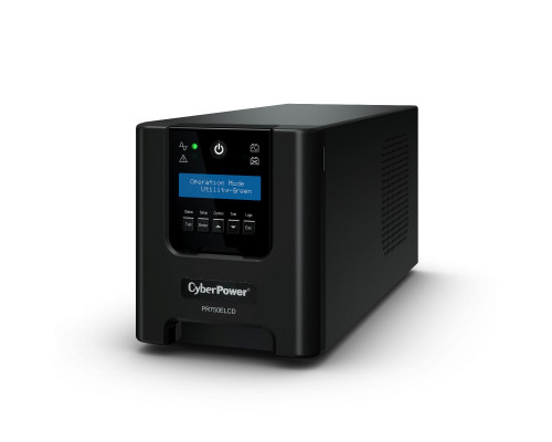 ИБП CyberPower Professional Tower, 750ВА, онлайн, настольный, 138х349х162 (ШхГхВ), 230V,  однофазный, (PR750ELCD)