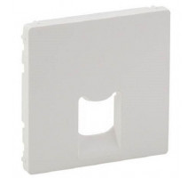 Лиц. панель розеточная Legrand Valena Life, 1х RJ45, 58х51 мм (ВхШ), плоская, для розетки RJ45, цвет: белый (LEG.755410)