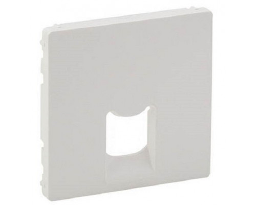 Лиц. панель розеточная Legrand Valena Life, 1х RJ45, 58х51 мм (ВхШ), плоская, для розетки RJ45, цвет: белый (LEG.755410)