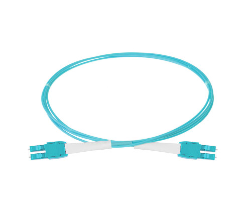 Комм. шнур оптический Eurolan HD Tight Buffer, Duplex LC/LC, OM3 50/125, LSZH (нг(A)-HF), 2м, бирюзовый  хвостовик, цвет: бирюзовый