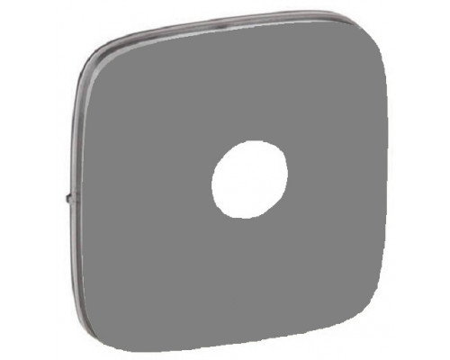 Лиц. панель розеточная Legrand Valena Allure, 1х TV, 58х51 мм (ВхШ), плоская, для розетки TV, цвет: алюминий (LEG.754767)