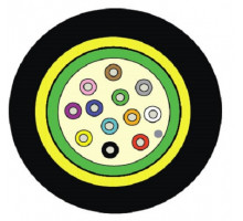 Кабель ВО Siemon XGLO Central Tube,  8хОВ, OS2 9/125, LSZH, Ø 7,7мм, универсальный, водоблокирующие ленты, цвет: чёрный