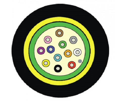 Кабель ВО Siemon XGLO Central Tube,  8хОВ, OS2 9/125, LSZH, Ø 7,7мм, универсальный, водоблокирующие ленты, цвет: чёрный