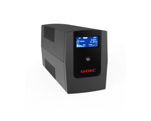 ИБП DKC Info LCD, 1500ВА, lcd дисплей, линейно-интерактивный, напольный, 140х345х170 (ШхГхВ), 230V,  однофазный, (INFOLCD1500S)