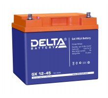 Аккумулятор для ИБП Delta Battery GX, 170х165х197 мм (ВхШхГ),  необслуживаемый электролитный,  12V/45 Ач, цвет: синий, (GX 12-45)