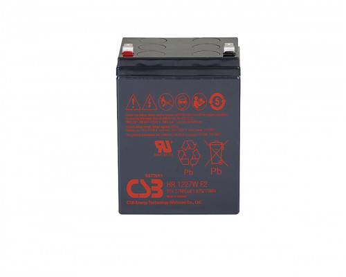 Аккумулятор для ИБП CSB Battery HR, 101,8х70х90 мм (ВхШхГ),  необслуживаемый свинцово-кислотный,  12V/, (HR 1227 W)