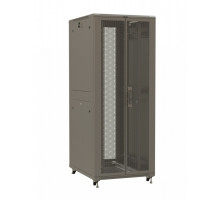 Шкаф серверный напольный Hyperline TTR, IP20, 42U, 2055х800х800 мм (ВхШхГ), дверь: двойная распашная, перфорация, боковая панель: сплошная съемная, ра