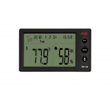 Термогигрометр RGK, (TH-10 + поверка), температурный, с дисплеем, питание: батарейки, корпус: пластик, (778596)