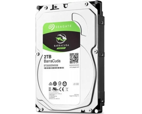 Жёсткий диск Seagate BarraCuda, 2 ТБ, SATA, 7 200 rpm, ST2000DM008