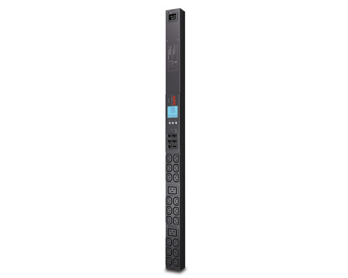 Блок силовых розеток APC Rack PDU, IEC 60320 С13 х 18, IEC 60320 С19 х 2, 902х56х44 мм (ВхШхГ), с приборами учета, чёрный