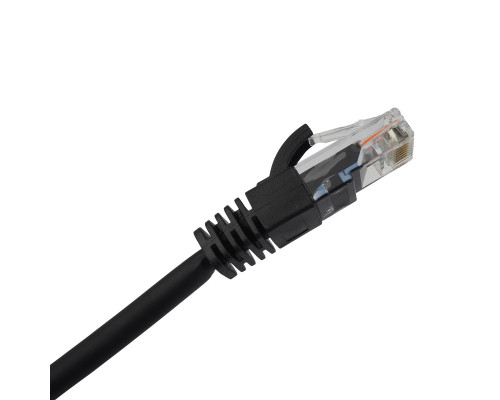 Шнур комм. BNH, кат. 5е, неэкр., U/UTP, RJ45/RJ45, LSZH, AWG24 3м, чёрный