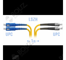 Патчкорд оптический FC/UPC-SC/UPC, MM (OM3), Duplex, 1 метр, LSZH 3мм