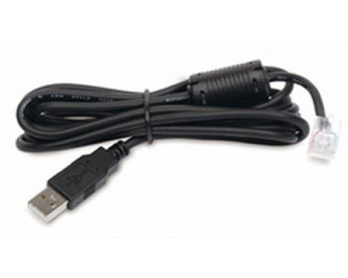 Силовой шнур APC, RJ45, вилка USB-A(USB 2.0), 1.8 м, цвет: чёрный