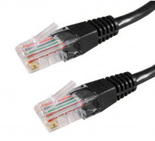 Шнур комм. Datarex, кат. 5е, неэкр., U/UTP, RJ45/RJ45, LSZH (нг(A)-HF), 0.5м, чёрный