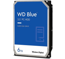 Жёсткий диск WD Blue, 6 ТБ, SATA, 5 400 rpm, WD60EZAZ