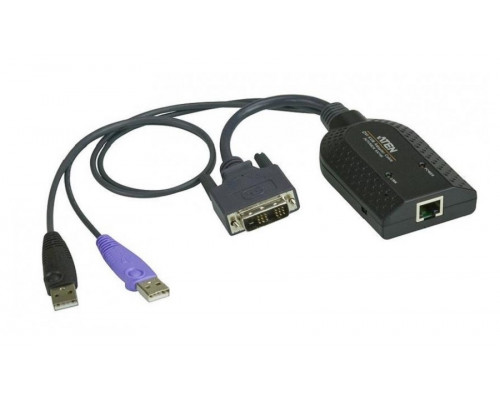 Переходник Aten, RJ45/DVI-D/USB(Type A), 212 х 560 х 910 мм, (KA7166-AX)