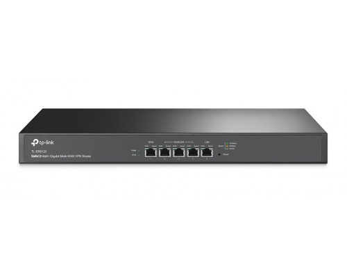 Маршрутизатор TP-Link, портов: 5, LAN: 1, WAN: 1, скорость мб/с: 950, 44х180х440 мм (ВхШхГ), цвет: чёрный, переключаемые порты WAN/LAN 3шт, TL-ER6120