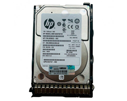 Жесткий диск HP 1Tb SAS HP Dual Port MDL Hot Plug, MM1000FBFVR, 653954-001, 605832-002, 652749-B21