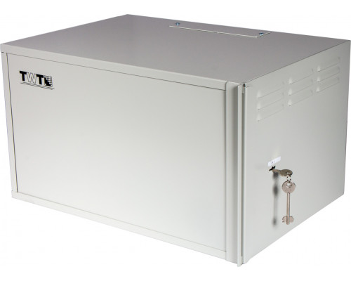 Шкаф телекоммуникационный настенный TWT, 9U, 600х450 мм (ШхГ), цвет: серый, (антивандальный)