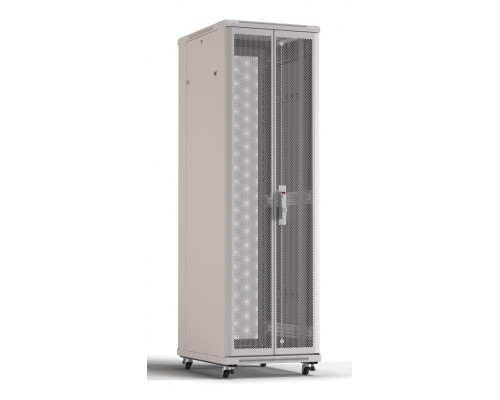 Шкаф серверный напольный Hyperline TTR, IP20, 32U, 1610х600х600 мм (ВхШхГ), дверь: двойная распашная, перфорация, боковая панель: сплошная съемная, ра