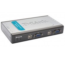 Переключатель KVM D-Link, портов: 4 х HDB-15, 30,5х105х178 мм (ВхШхГ), USB