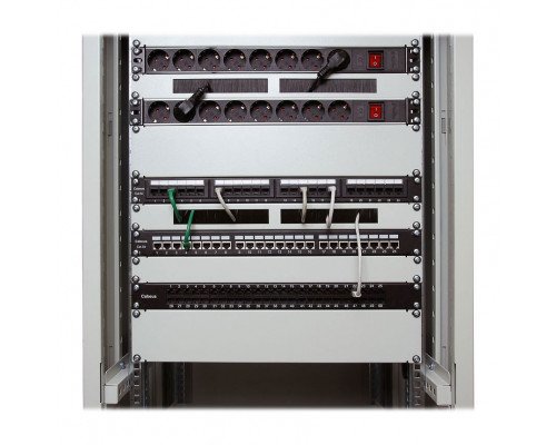 Патч-панель Cabeus 19" PL-48-Cat.6A-Dual 2U 48 портов