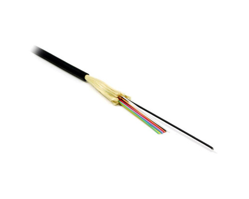 Кабель ВО Hyperline FO-DT-IN/OUT Tight Buffer,  24хОВ, OM4 50/125, LSZH, Ø 11,2мм, универсальный, небронированный, цвет: чёрный