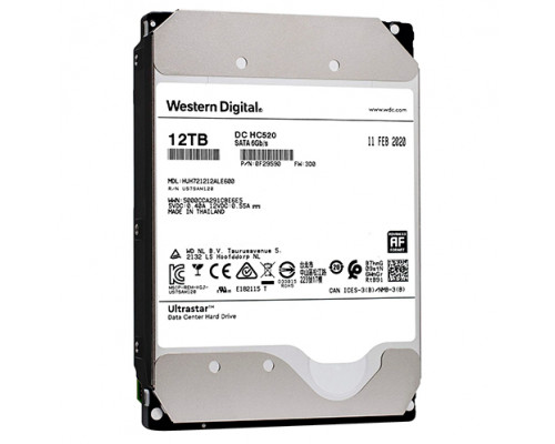 Жесткий диск HGST 12Tb 7200 SATAIII 3,5", HUH721212ALE600