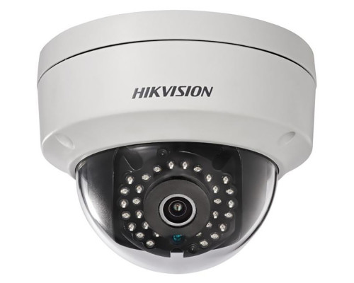 Сетевая IP видеокамера HIKVISION, купольная, улица, 1/2,8’, ИК-фильтр, цв: 0,028лк, фокус объе-ва: 6мм, цвет: белый, (DS-2CD2122FWD-IS (T) (6mm))