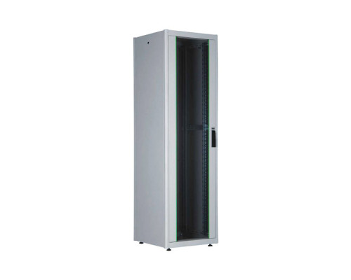 Шкаф телекоммуникационный напольный Lande DYNAmic Basic, IP20, 26U, 1300х600х600 мм (ВхШхГ), дверь: стекло, боковая панель: сплошная съемная, разборны