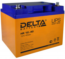 Аккумулятор для ИБП Delta Battery HR, 170х166х198 мм (ВхШхГ),  Необслуживаемый свинцово-кислотный,  12V/45 Ач, цвет: оранжевый, (HR 12-40)