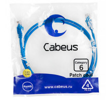 Патч-корд Cabeus PC-UTP-RJ45-Cat.6-1.5m-BL Кат.6 1.5 м синий
