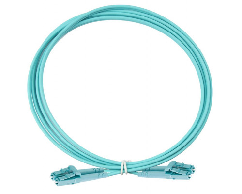 Комм. шнур оптический Eurolan Tight Buffer, Duplex LC/LC, OM3 50/125, LSZH (нг(A)-HF), 5м, бирюзовый  хвостовик, цвет: бирюзовый