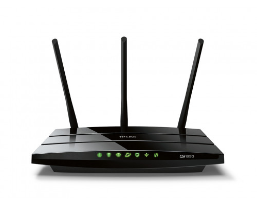 Маршрутизатор TP-Link, портов: 5, LAN: 4, WAN: 1, скорость мб/с: 867, антенн: 3, 33х225х148 мм (ВхШхГ), цвет: чёрный, Archer C59