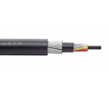 Кабель ВО Eurolan L04-FG Loose tube,  6хОВ, OM2 50/125, LSZH (нг(A)-HF), Ø 12,4мм, универсальный, бронированный, цвет: чёрный