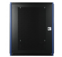 Шкаф телекоммуникационный настенный Datarex, 19&quot;, 15U, 624х600х600 мм (ВхШхГ), дверь: перфорация, разборный, цвет: чёрный