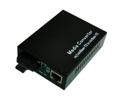 Медиаконвертер 10/100/1000-Base-T-100/1000Base-FX, Tx/Rx: 1310/1550нм, поддержка LFP (DIP), БП AC,DC