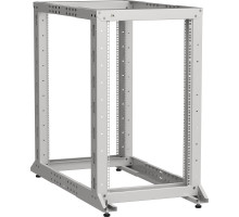 Стойка открытая 19" ITK LINEA F, телекоммуникационная, 33U, 1627х600х1000 мм (ВхШхГ), двухрамная, цвет: серый