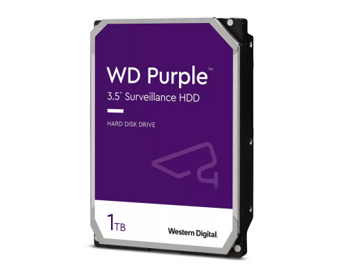 Жёсткий диск WD Purple, 1 ТБ, SATA, 5 400 rpm, WD10PURZ