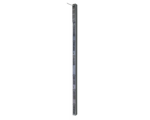 Блок силовых розеток Eurolan, IEC 60320 С13 х 30, IEC 60320 С19 х 6, вход IEC 320 309 3P+N+PE, шнур 3 м, 1890х110х220 мм (ВхШхГ), 16А, автомат, чёрный