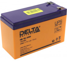 Аккумулятор для ИБП Delta Battery HR-W, 100х65х151 мм (ВхШхГ),  Необслуживаемый свинцово-кислотный,  12V/9 Ач, цвет: оранжевый, (HR 12-34W)