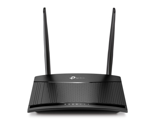 Маршрутизатор TP-Link, портов: 2, LAN: 2, WAN: 1, скорость мб/с: 300, антенн: 2, USB: Нет, 36х154х114 мм (ВхШхГ), цвет: чёрный, TL-MR100